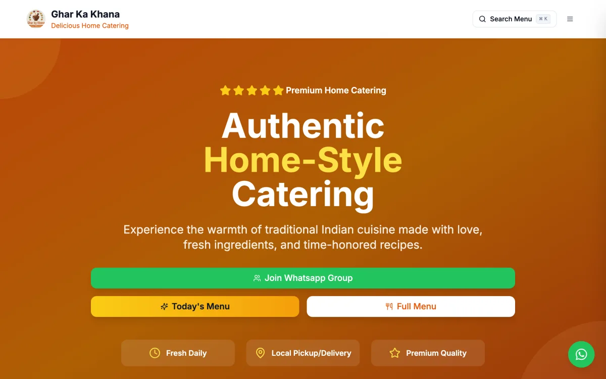 Ghar Ka Khana — Indian home catering in Glen Allen